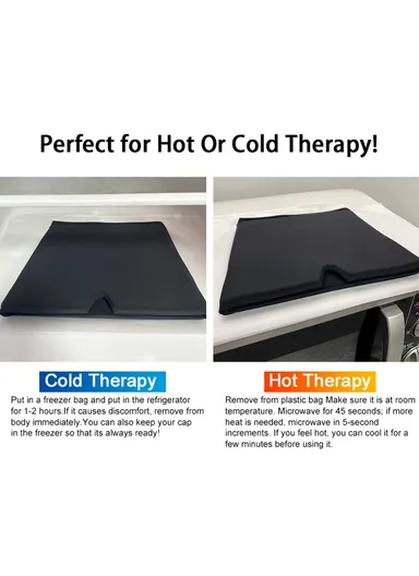 Double-Sided Medical Grade Gel Cold Compress Therapy Cap Headache Migraine Relief Hat H08187 - Blue