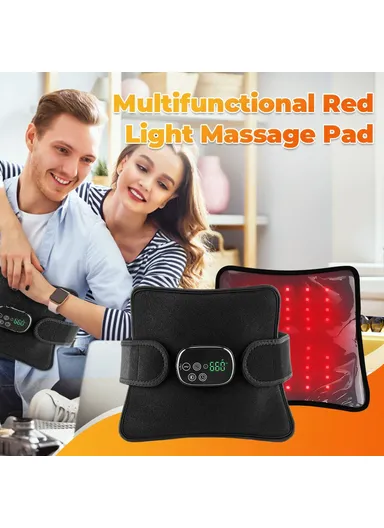 5000mAh Red Light Therapy Waist Belt Heating Massage, Pain Relief Infrared Light Wrap 102312