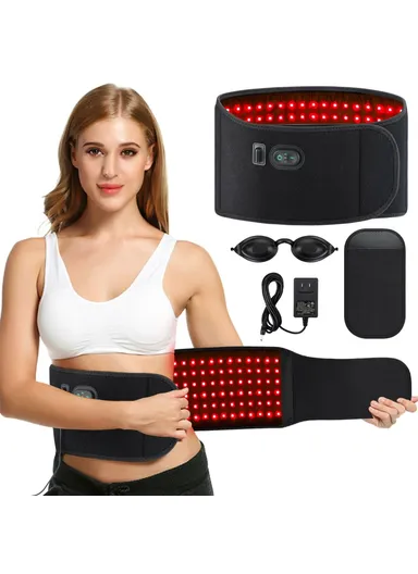 5000mAh Red Light Therapy Waist Belt Heating Massage, Pain Relief Infrared Light Wrap 102312