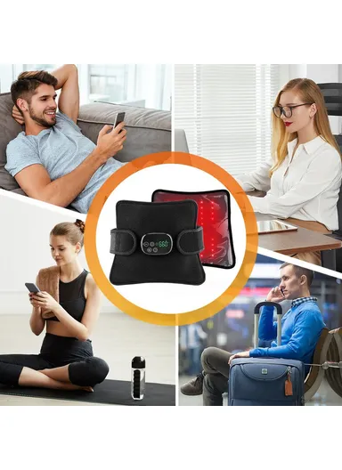 5000mAh Red Light Therapy Waist Belt Heating Massage, Pain Relief Infrared Light Wrap 102312