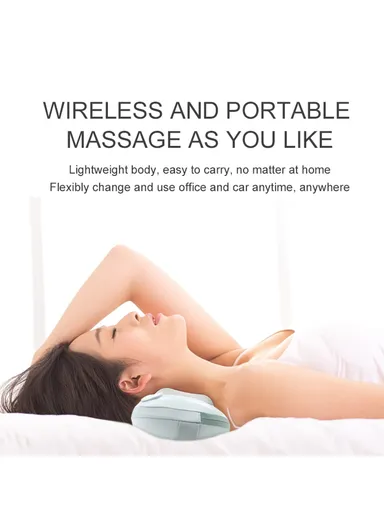 2000mAh Rechargeable Wireless Back Massager Neck Massager with Heat Muscle Pain Relief ST-1207 (L34.5 x W11.5 x H18)cm