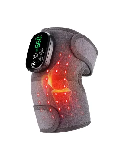 Rechargeable 5000mAh Heated Knee Brace Infrared Light Knee Wrap Massager with 5 Heating Levels (L23 x W18.7 x H7)cm