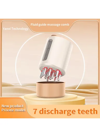 15ml Electric Fluid Guide Comb Red Light Care Scalp Massager Applicator 2327 