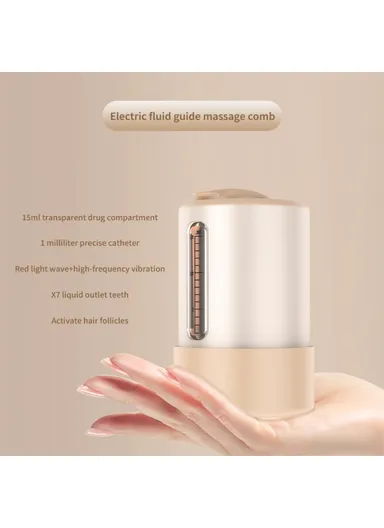 15ml Electric Fluid Guide Comb Red Light Care Scalp Massager Applicator 2327 
