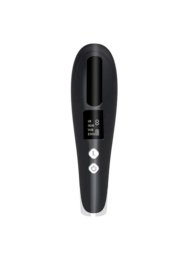 Rechargeable Hair Scalp Massage Comb Electric Cordless Brush Essential, Oil Applicator with Detachable Water Tank DYM-044 - Black