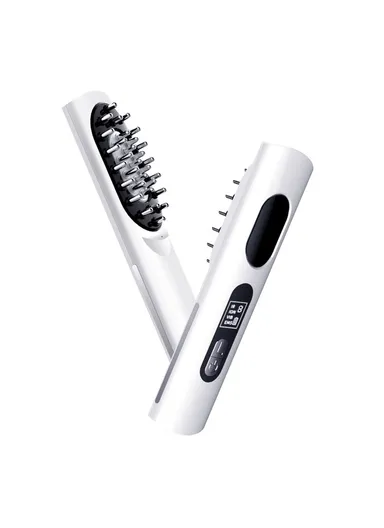 Rechargeable Electric Cordless Hair Scalp Massager Essential, Oil Applicator Hair Growth Serum Oil Brush DYM-043 - White