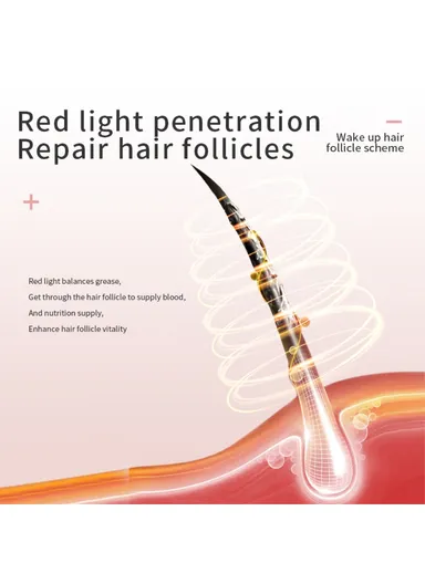 Rechargeable Electric Cordless Hair Scalp Massager Essential, Oil Applicator Hair Growth Serum Oil Brush DYM-043 - White