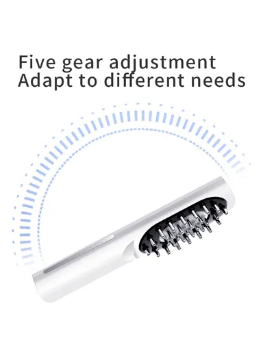 Rechargeable Electric Cordless Hair Scalp Massager Essential, Oil Applicator Hair Growth Serum Oil Brush DYM-043 - White