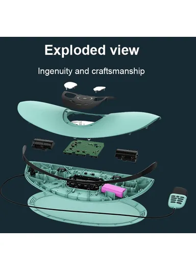 Lower Back Massager Cordless Electric Waist Belt Heating Pad with Manual Controller ST-1202C