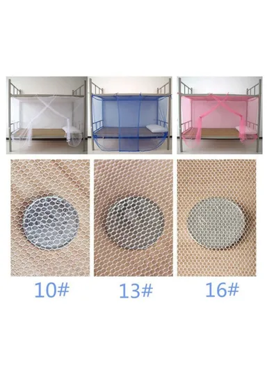 Single Bed Breathable Mosquito Nets, Bed Polyester Netting Mosquito Net (L1.95 x W1.8 x H1.65)m - Pink