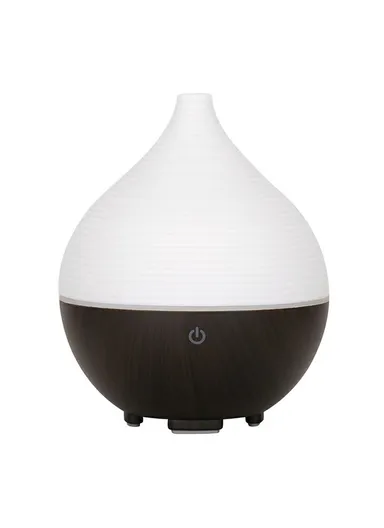 160ml Rechargeable Desktop Humidifier, Quiet Essential Oil Diffuser Humidifier with Ambient Night Light EU Plug (D10 x H13)cm - Black / Style A