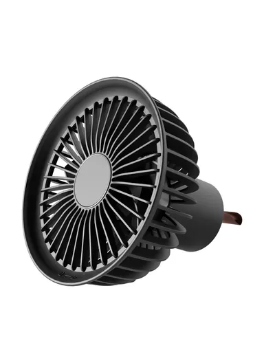 Outdoor Camping Fan LED Lighting Tent Hanging Cooling Fan with Desktop Tripod Y37 - Black