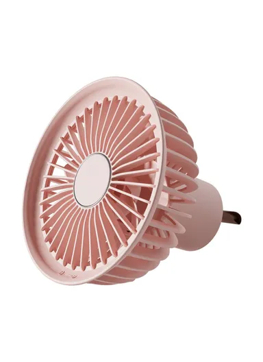 Outdoor Camping Fan LED Lighting Tent Hanging Cooling Fan with Desktop Tripod Y37 - Pink