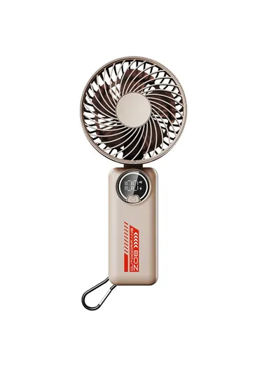 Portable 3600mAh Rechargeable Cooling Fan Outdoor Handheld Summer Fan Z08 - Pink