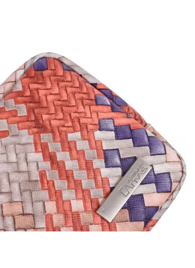 Woven Texture PU Leather Digital Accessories Storage Bag Earphone Power Bank Charger Carrying Case G5-S11 (W20 x D7 x H12)cm