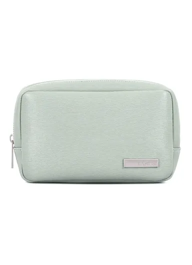 PU Leather Storage Bag Case, Digital Accessories Power Bank Charger Phone Pouch Bag Organizer L6-S11 (W20 x D7 x H12)cm