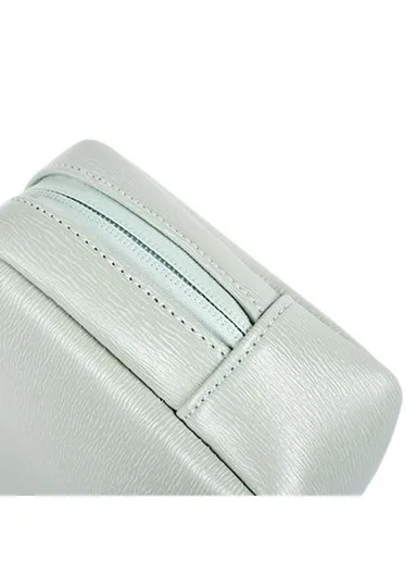 PU Leather Storage Bag Case, Digital Accessories Power Bank Charger Phone Pouch Bag Organizer L6-S11 (W20 x D7 x H12)cm