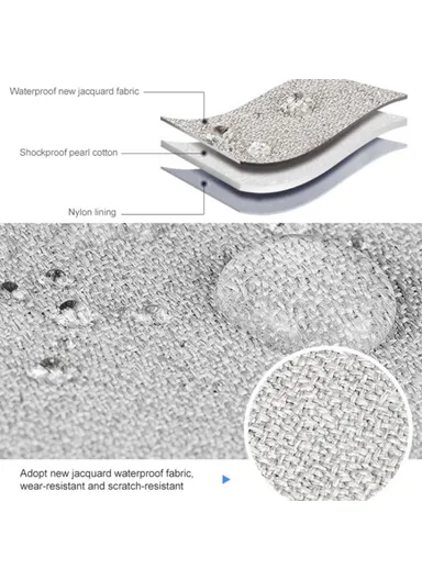 Digital Accessories Storage Bag, U Disk Power Bank Data Cable Storage Bag (W25 x D12 x H6.5)cm - Pink / L