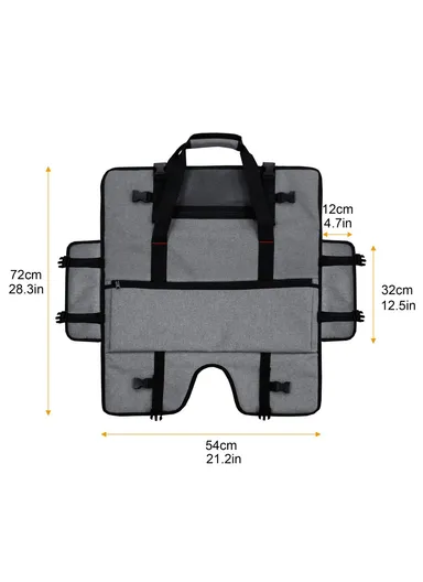 24" LCD Screens and Monitors Protective Monitor Bag with Velvet Lining Travel Carrying Case (W72 x H54)cm - Grey