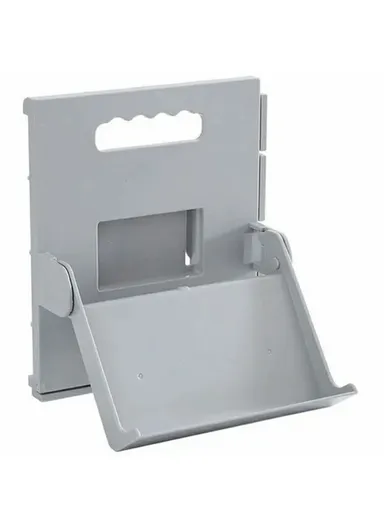 Foldable Vertical Shoe Rack, No Drill Shoes Organizer, Entryway Bathroom Slippers Storage Shelf (L21.5 x W19.5 x H27)cm - Grey