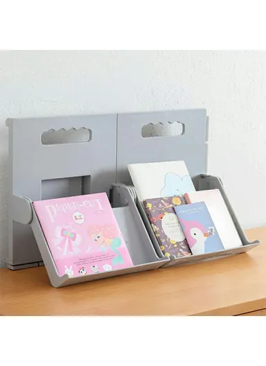 Foldable Vertical Shoe Rack, No Drill Shoes Organizer, Entryway Bathroom Slippers Storage Shelf (L21.5 x W19.5 x H27)cm - Grey