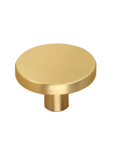 Large Round Coat Hook Brass Decorative Wall Mounted Hanger TA-00081 (D3.3 x H2)cm - Brushed Gold