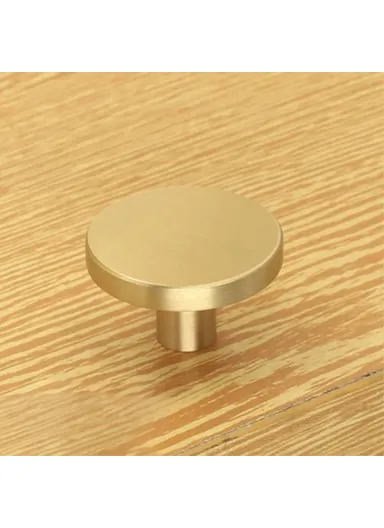 Large Round Coat Hook Brass Decorative Wall Mounted Hanger TA-00081 (D3.3 x H2)cm - Brushed Gold