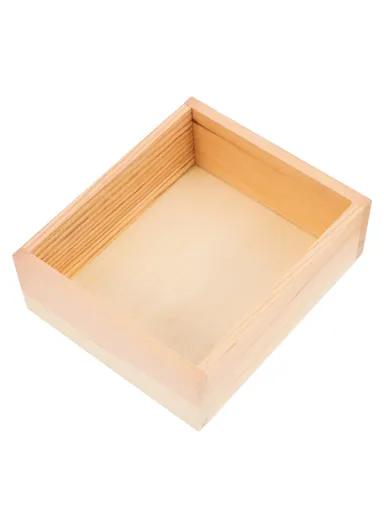 Multi-Purpose Wooden Organizer Box Desktop Storage Container (L25 x W25 x H8)cm