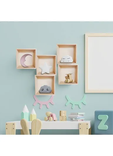 Multi-Purpose Wooden Organizer Box Desktop Storage Container (L25 x W25 x H8)cm