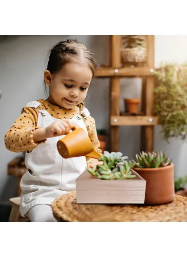 Multi-Purpose Wooden Organizer Box Desktop Storage Container (L15 x W15 x H8)cm