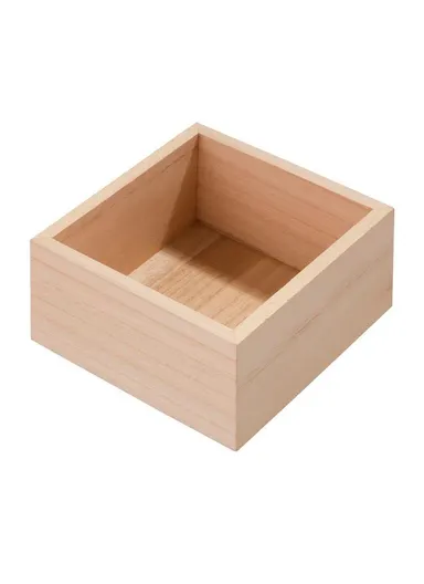 Multi-Purpose Wooden Organizer Box Desktop Storage Container (L10 x W10 x H6)cm