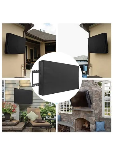 80 - 85 Inch TV Cover Outdoor Waterproof Oxford Cloth Wall Mounted Television Protective Sleeve (L190.5 x W11.43 x H114)cm