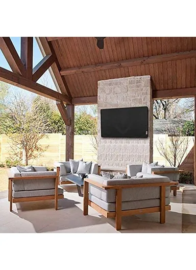 80 - 85 Inch TV Cover Outdoor Waterproof Oxford Cloth Wall Mounted Television Protective Sleeve (L190.5 x W11.43 x H114)cm