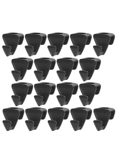 18-Pcs Clothes Hanger Connector Hooks, Wardrobe Save Space Organizer Hooks (L3 x W1.7 x H4.5)cm - Triangle Shape