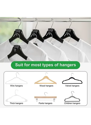 18-Pcs Clothes Hanger Connector Hooks, Wardrobe Save Space Organizer Hooks (L5 x W2.5 x H5)cm - Heart Shape