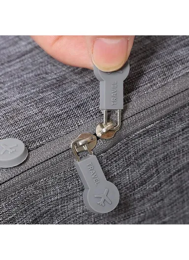 3 Pair Shoes Holder Bag, Portable Shoes Pouch, Travel Shoe Storage Organizer (W30 x D21.5 x H9)cm - Black / S