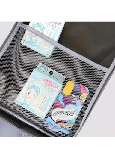 3 Pair Shoes Holder Bag, Portable Shoes Pouch, Travel Shoe Storage Organizer (W30 x D21.5 x H9)cm - Black / S