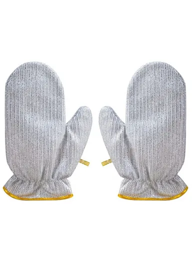 1 Pair Dishwashing Gloves, Non-Stick Oil-Resistant Heat-Resistant Kitchen Cleaning Gloves (L17 x W23.5)cm