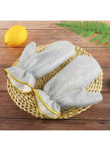 1 Pair Dishwashing Gloves, Non-Stick Oil-Resistant Heat-Resistant Kitchen Cleaning Gloves (L17 x W23.5)cm