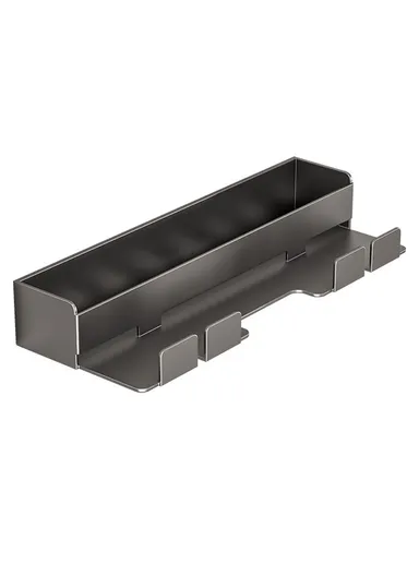 Stainless Steel Hair Styling Tool Organizer Wall Mounted Rack No Drill Storage Holder - Tarnish