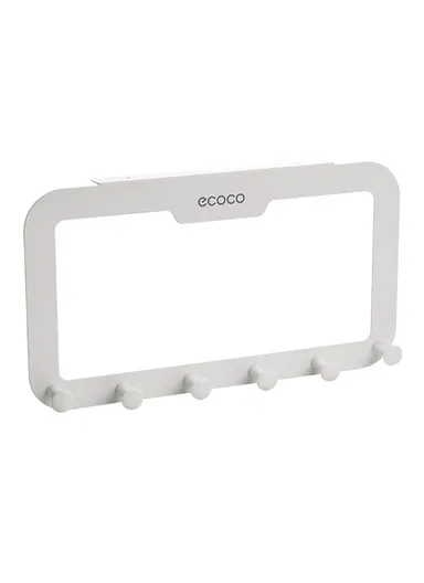 Heavy Duty Wall Hook Rack, Space-Saving Carbon Steel Hanger with Easy No-Drill Installation