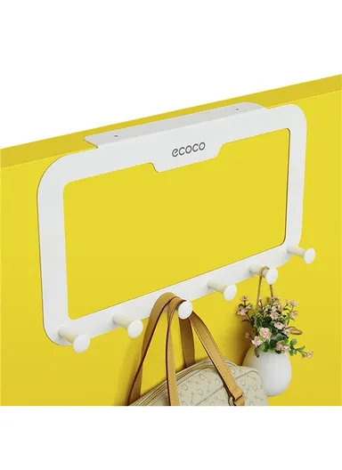 Heavy Duty Wall Hook Rack, Space-Saving Carbon Steel Hanger with Easy No-Drill Installation