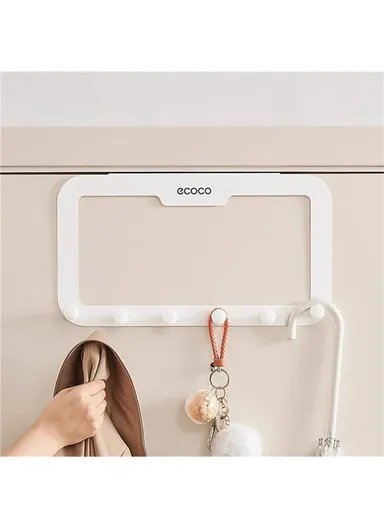 Heavy Duty Wall Hook Rack, Space-Saving Carbon Steel Hanger with Easy No-Drill Installation