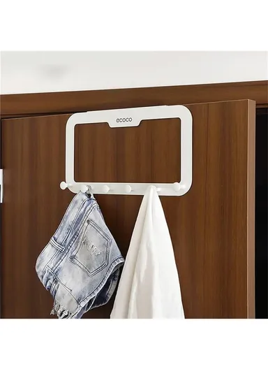 Heavy Duty Wall Hook Rack, Space-Saving Carbon Steel Hanger with Easy No-Drill Installation