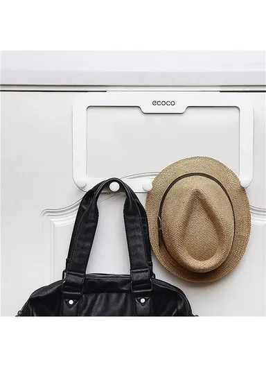 Heavy Duty Wall Hook Rack, Space-Saving Carbon Steel Hanger with Easy No-Drill Installation