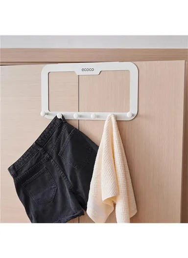 Heavy Duty Wall Hook Rack, Space-Saving Carbon Steel Hanger with Easy No-Drill Installation