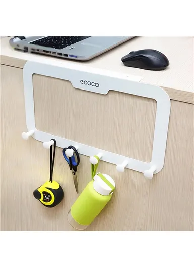 Heavy Duty Wall Hook Rack, Space-Saving Carbon Steel Hanger with Easy No-Drill Installation