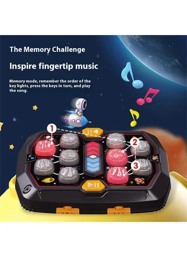 Five Star Toys 2-Player Battle Game Toy Interactive Memory Training Toy for Kids - Black
