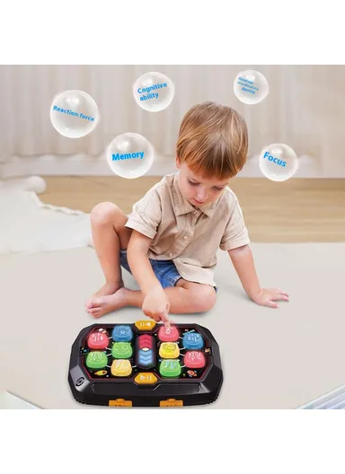 Five Star Toys 2-Player Battle Game Toy Interactive Memory Training Toy for Kids - Black