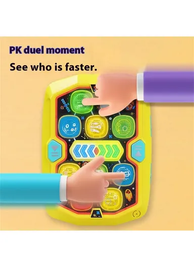 Five Star Toys 2-Player Battle Game Toy Interactive Memory Training Toy for Kids - Black